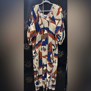 Anthropologie The Odells Geo Cactus Dress XL